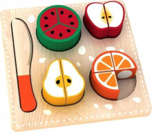Игрушечная еда и посуда для девочек Smily Play Wooden Slicing Fruit 3+ Smily Play