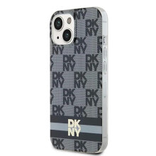 DKNY Dkhmp15Shcptsk iPhone 151413 6.1 Iml Checke Mono Pattern&Printed Stripes phone case