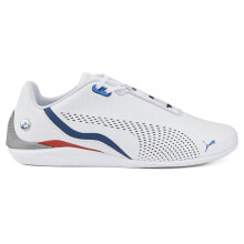 Puma Bmw Mms Drift Cat Decima Perforated Lace Up Mens White Sneakers Athletic S купить онлайн