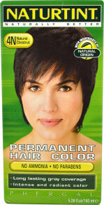 Краска для волос Naturtint Permanent Hair Color  4N Natural Chestnut Стойкая краска для волос без аммиака Натуральный каштан 150 мл