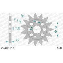 AFAM 22405 Front Sprocket