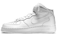 Nike Air Force 1 Mid 07 LE 魔术贴 防滑 中帮 板鞋 女款 白色 / Кроссовки Nike Air Force 1 Mid 07 LE 366731-100