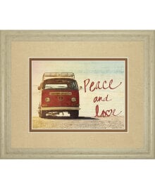 Classy Art peace and Love by Gail Peck Framed Print Wall Art - 34