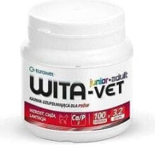 Витамины и добавки для кошек и собак EUROWET WITA-VET 100 pcs Ca / P = 2 3.2g