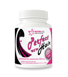 Витамины и БАДы для волос и ногтей Nutricius Пищевая добавка с L-метионином для здоровых и красивых волос 100 таблеток