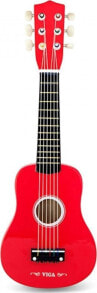 Viga Viga Wooden Guitar for Children Red 21 inch 6 Strings