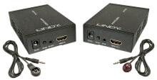 Computer connectors and adapters lindy HDMI &amp; IR over 100Base-T IP Extender - 1920 x 1080 pixels - AV transmitter &amp; receiver - 100 m - Wired - Black - HDCP