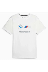 621314 BMW MMS ESS Logo Tee Bmw Team Erkek T-Shirt BEYAZ
