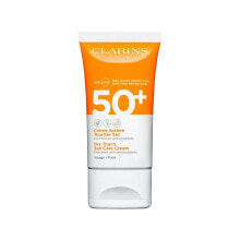 Средства для загара и защиты от солнца clarins Dry Touch Sun Care Gel-to-Oil SPF 50 Солнцезащитный крем для лица c антиоксидантами 50 мл