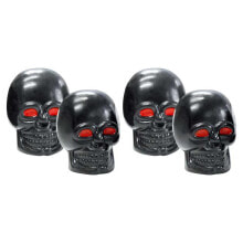 FOLIATEC Skull air Valve Cap 4 units