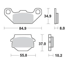 Запчасти и расходные материалы для мототехники MOTO-MASTER Kawasaki/Suzuki 091311 Sintered Brake Pads