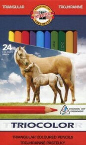 Цветные карандаши для рисования для детей Koh I Noor Kredki trĂłjkÄ…tne Triocolor 24 kolory