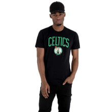 Мужские футболки для болельщиков мужская спортивная футболка черная с надписью NEW ERA Team Logo Boston Celtics Short Sleeve T-Shirt