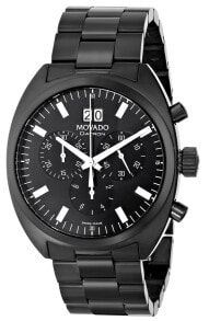 Купить наручные часы Movado: Movado Men's 0606535 Datron Black Chrono Dial w/ White Accents Watch