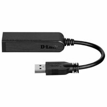 Компьютерные разъемы и переходники сетевой адаптер D-Link DUB-1312 LAN 1 Gbps USB 3.0 Чёрный