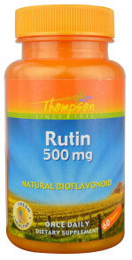 Антиоксиданты Thompson Rutin  Биофлавоноид рутин 500 мг 60 таблеток