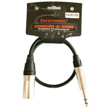 EUROCONNEX 4320-05 Stereo XLR Cable 6.35 mm 0.5 m