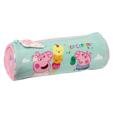 SAFTA Round Peppa Pig Ice Cream Pencil Case