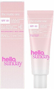 Feuchtigkeitsspendende Gesichtscreme - Hello Sunday The Matte One Fluid Serum Control Complex SPF 40