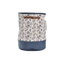 Laundry basket DKD Home Decor Blue White Plastic 30 x 30 x 40 cm