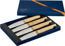 Opinel Opinel Table Knives Facette Set of 4 Olive Wood