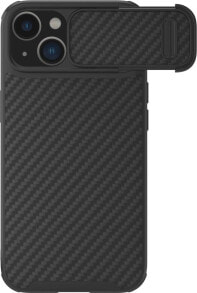 Nillkin Nillkin Synthetic Fiber S Case etui iPhone 14 Plus z osłoną na aparat czarny