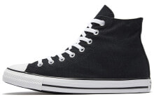 Converse Chuck Taylor All Star Hi 防滑轻便 高帮 帆布鞋 男女同款 黑白 / Кеды Converse Chuck Taylor 165694C