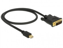 DeLOCK 83987 видео кабель адаптер 0,5 m Mini DisplayPort DVI-D Черный