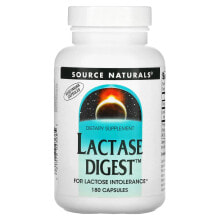 Пищеварительные ферменты Source Naturals, Lactase Digest, 180 капсул