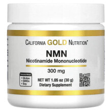 Витамины группы B california Gold Nutrition, NMN в порошке, 300 мг, 30 г (1,05 унции)