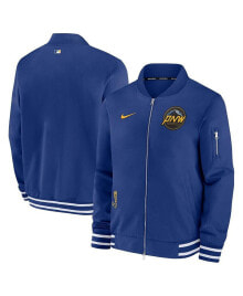 Nike men's Royal Seattle Mariners Authentic Collection Game Time Bomber Full-Zip Jacket