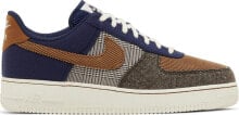 [FQ8744-410] Mens Nike AIR FORCE 1 LOW '07 PRM 'TWEED MIDNIGHT NAVY CORDUROY'