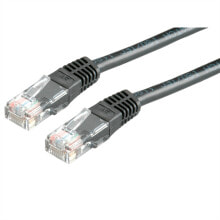Кабели и провода для строительства Value UTP Patch Cord Cat.6, black 10 m сетевой кабель U/UTP (UTP) Черный 21.99.1585