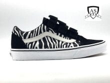 Купить черные мужские кроссовки Vans: Vans Old Skool V Suede Canvas Black Zebra Men's 6.5/ Women's 8 New Rare