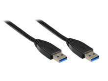 Alcasa USB/USB 3.0 A, 0.5m USB кабель 0,5 m 3.2 Gen 1 (3.1 Gen 1) USB A Черный 2712-S005