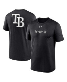 Nike men's Black Tampa Bay Rays Fashion Over Shoulder Logo Legend T-shirt