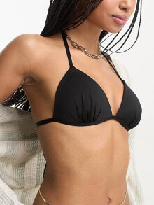 Женские лифы для купальников new Look triangle bikini top in black
