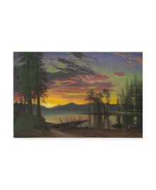 Trademark Global albert Bierstadt Twilight, Lake Tahoe, 1870s Canvas Art - 36.5