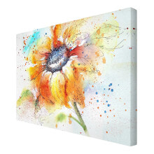 Leinwandbild Painted Sunflower I