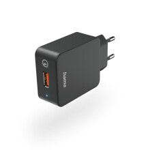 Hama Qualcomm® Quick Charge™ 3.0 Смартфон Черный Кабель переменного тока Быстрая зарядка Для помещений 00201641