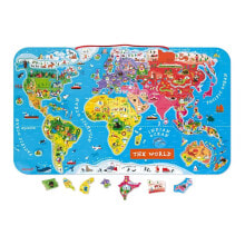 JANOD Magnetic World Map English Version Puzzle