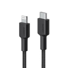 Купить компьютерные разъемы и переходники AUKEY: AUKEY CB-CL03 - 2 m - Lightning - USB C - Male - Male - Black