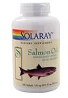 Рыбий жир и Омега 3, 6, 9 Solaray Salmon Oil Масло лосося 180 гелевых капсул