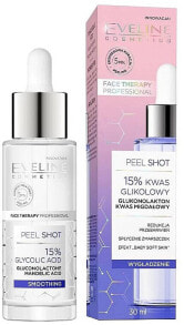 Serum mit 15% Glykolsäure für Gesicht, Hals und Dekolleté - Eveline Cosmetics Peel Shot