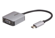 Aten UC3002A видео кабель адаптер USB Type-C VGA (D-Sub) Черный, Серый