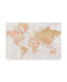 Trademark Global sue Schlabach Across the World V5 Champagne Canvas Art - 20