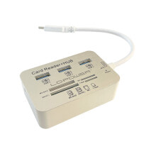 USB-концентраторы lC-Power LC-HUB-C-CR хаб-разветвитель USB 3.2 Gen 1 (3.1 Gen 1) Type-C 5000 Мбит/с