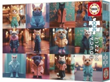 Puzzle Educa 20219 Fashion Animals 200 Pieces