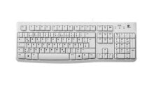 Клавиатуры клавиатура  Logitech K120 USB QWERTZ Немецкий Белый 920-003626
