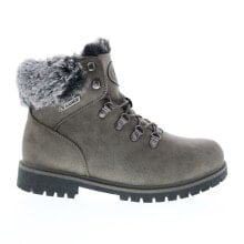 Купить женские высокие ботинки Lugz: Lugz Grotto II Fur WGROT2FD-019 Womens Gray Synthetic Casual Dress Boots